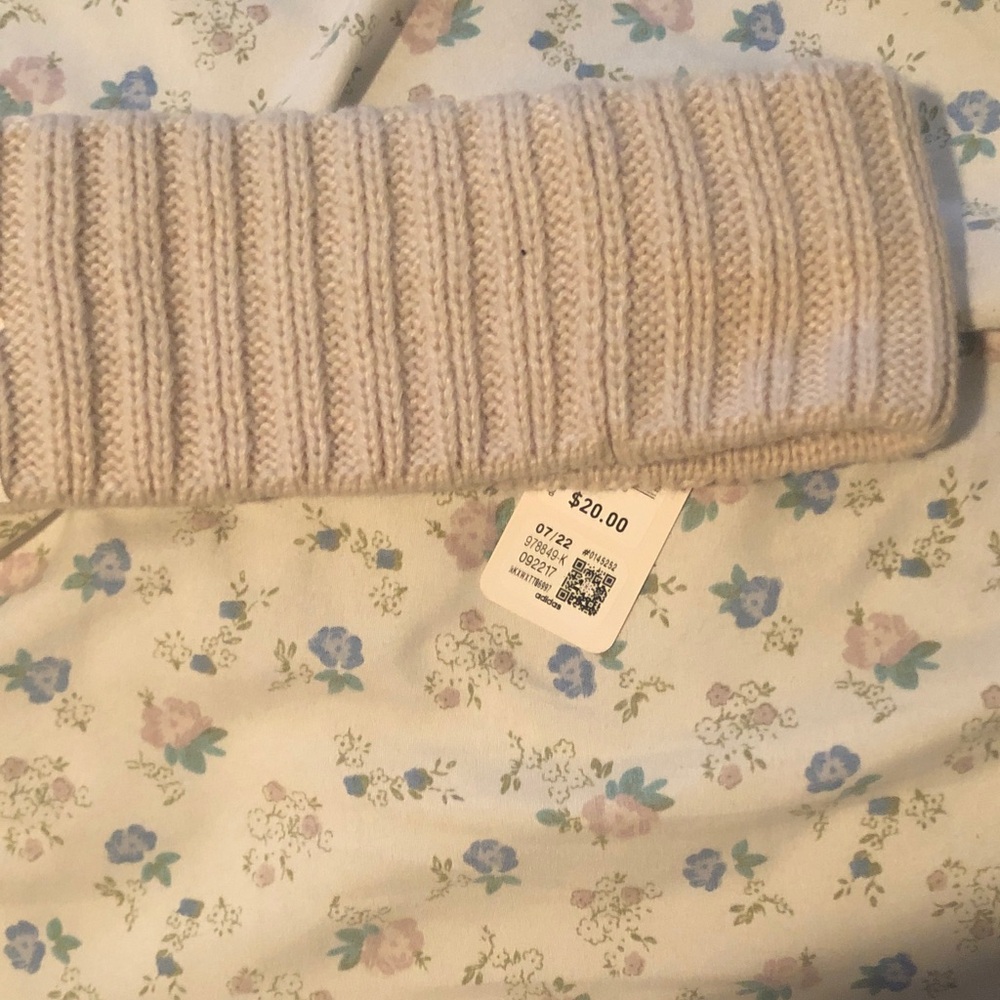 Adidas Women's Cream Knit Headband - Picture 3 of 3